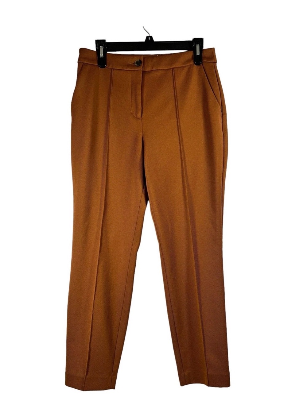 Express Rust Brown Tapered Dress Trousers- Perfect for Fall!